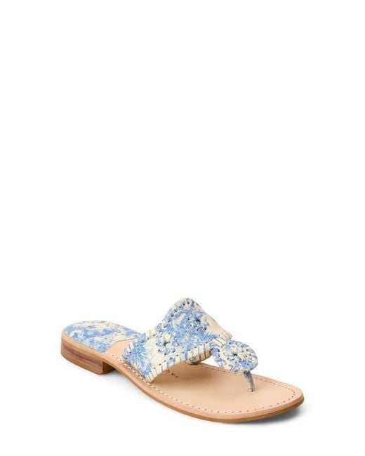 Jack Rogers White Jacks Flat Sandal