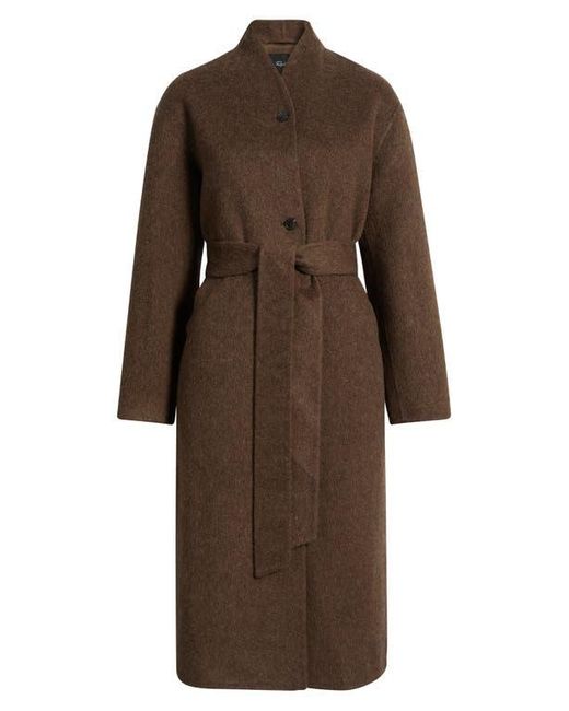 Rails Brown Roland Tie Waist Wool Blend Coat