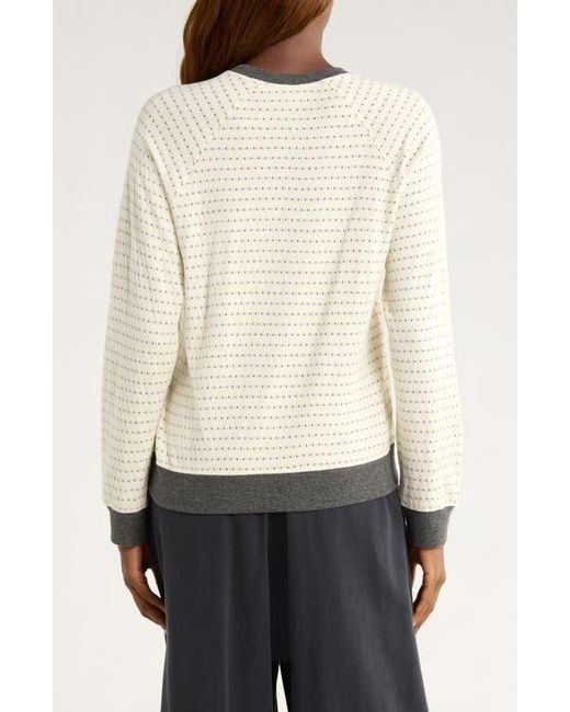 Marine Layer White Reversible Raglan Sleeve Top