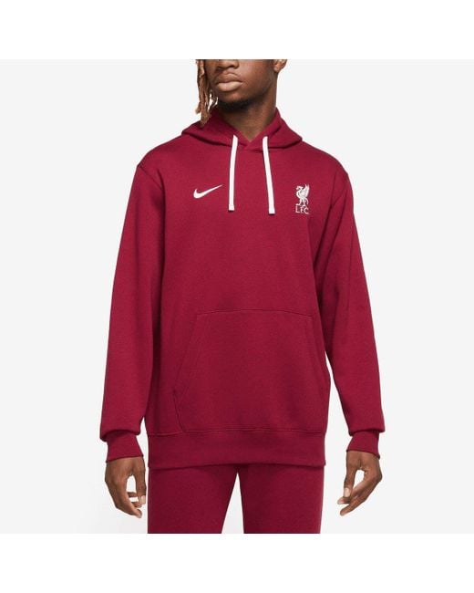 Nike Liverpool Club Fleece Pullover Hoodie At Nordstrom in Red for Men |  Lyst