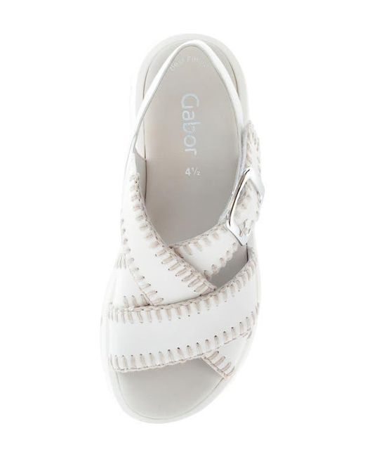 Gabor Metallic Platform Wedge Sandal