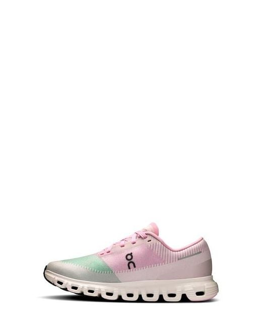 On Shoes Pink Cloud Push Sneaker