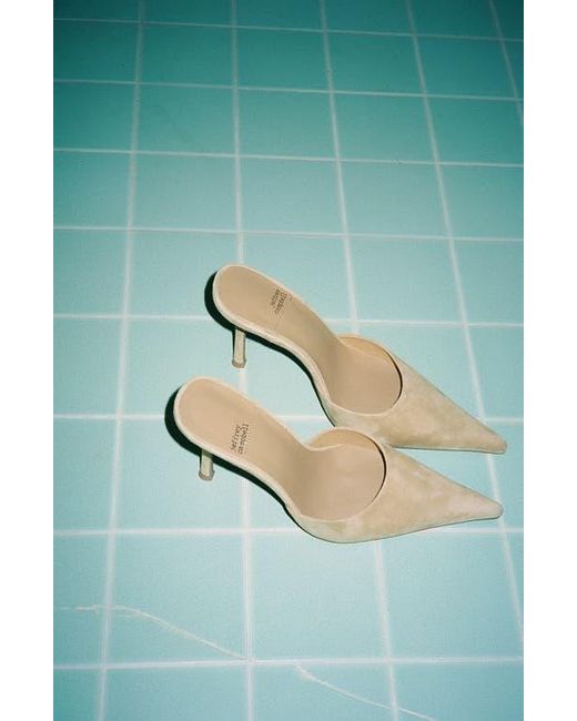 Jeffrey Campbell White Robyn Pointed Toe Mule