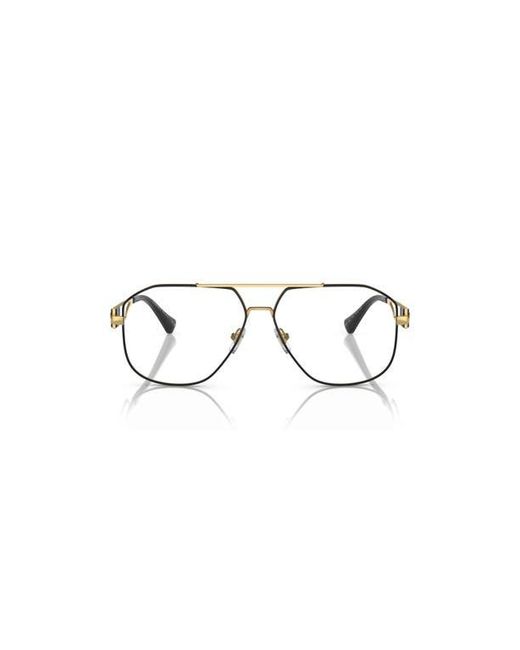 Versace Metallic 59Mm Pilot Optical Glasses for men