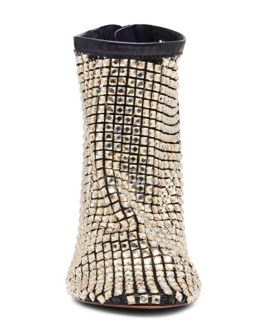 Steve Madden Multicolor Dancin' Crystal Mesh Pointed Toe Bootie
