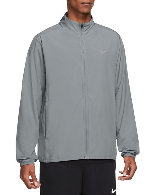 Nike Gray Form Dri-fit Versatile Jacket for men