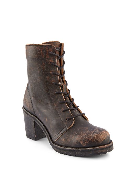 Frye Karen Combat Boot in Brown | Lyst