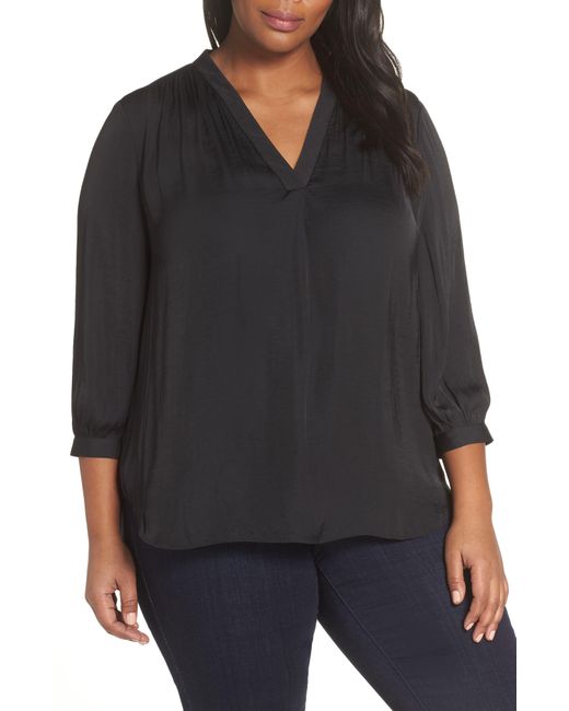 rumple fabric blouse vince camuto