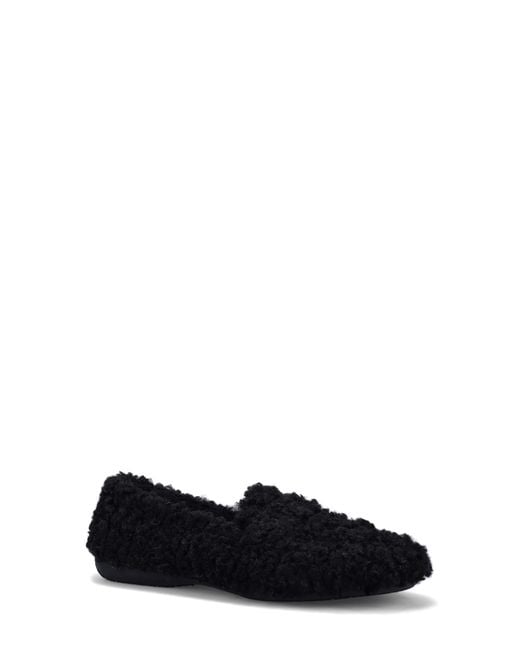 Ron White Black Teddy Wool Slipper