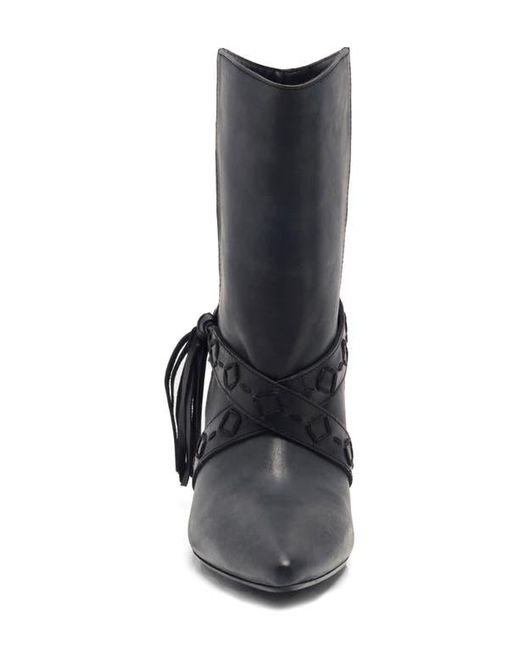 Free People Black Bronte Belt Wrapped Western Boot