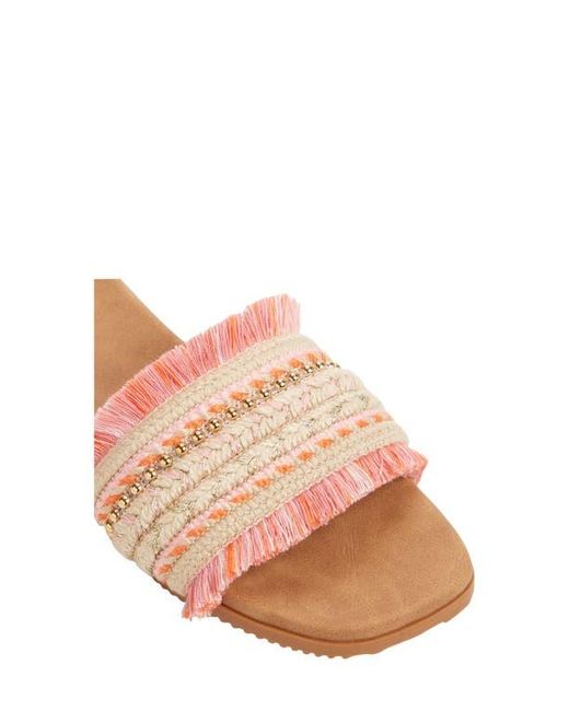 Roxy Pink Positano Slide Sandal