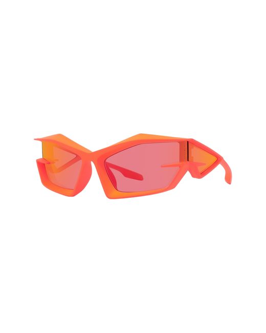 Givenchy Orange Giv Cut 69mm Oversize Geometric Sunglasses for men