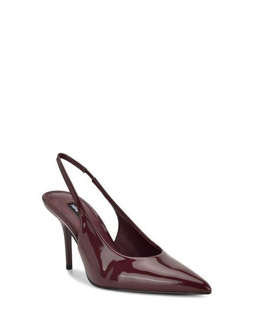 Nine West Brown Palomma Slingback Pointed Toe Pump
