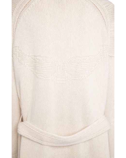 Zadig & Voltaire Natural Wool & Cashmere Wrap Cardigan