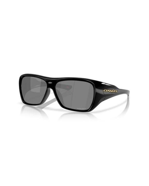Oakley Black 60Mm Prizm Rectangular Sunglasses for men