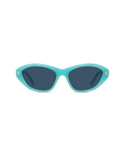 Givenchy Blue Gv Day 55mm Cat Eye Sunglasses