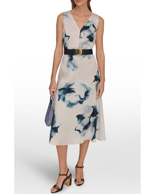 blue and white smocked midi dress Blue/White Floral Puff Slv Smocked Midi – Peacocks & Pearls Lexington