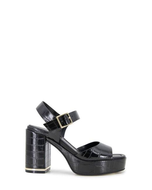 Kenneth Cole Black Darla Ankle Strap Platform Sandal