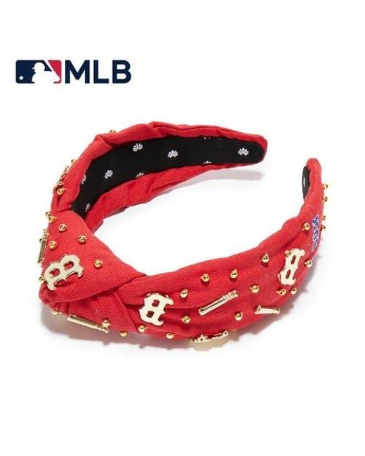 Lele Sadoughi Red Mlb Boston Sox Embellished Headband