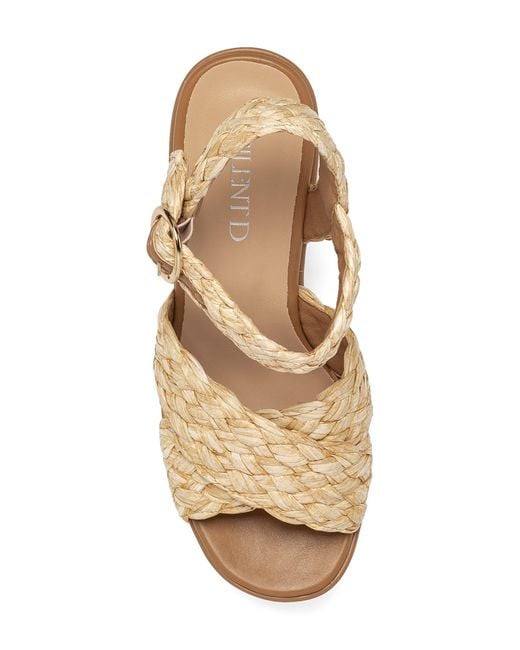 Silent D Charcha Raffia Platform Sandal in Natural Lyst