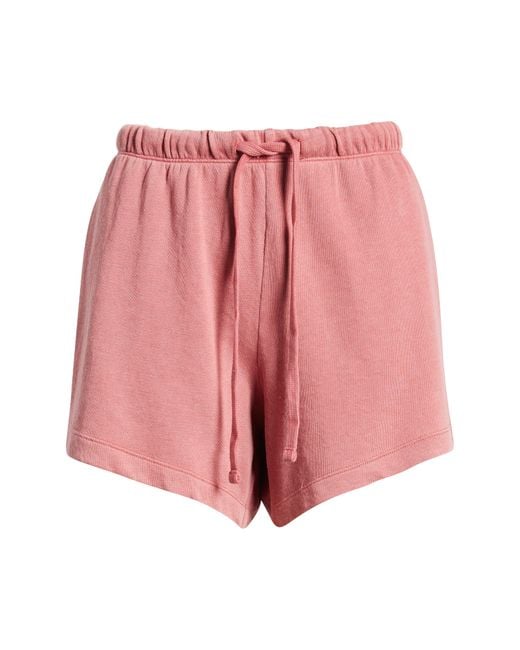 Treasure & Bond Red French Terry Shorts