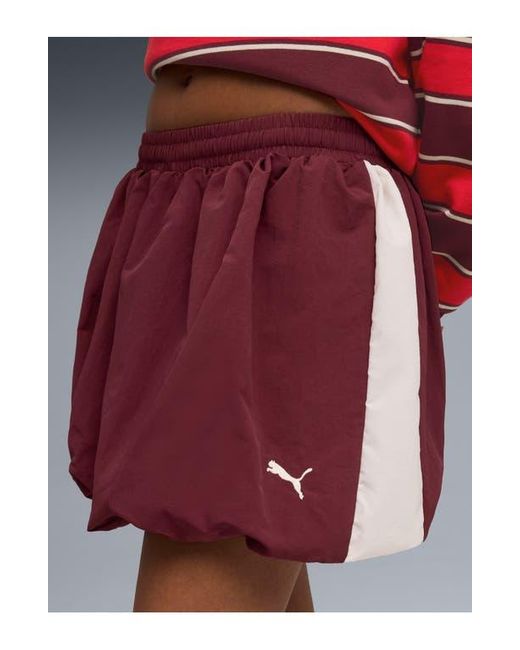 PUMA Red T7 Bubble Hem Skirt