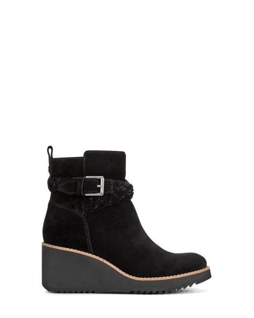 Earth Black Chace Wedge Bootie