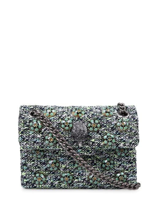 Kurt Geiger Mini Kensington Tweed Crossbody Bag in Green Lyst