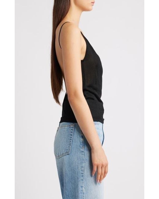 EMILY DAWN LONG Black Kipling Backless Viscose Tank