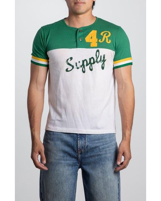 Elwood Gray Vintage Supply Short Sleeve Henley Shirt for men