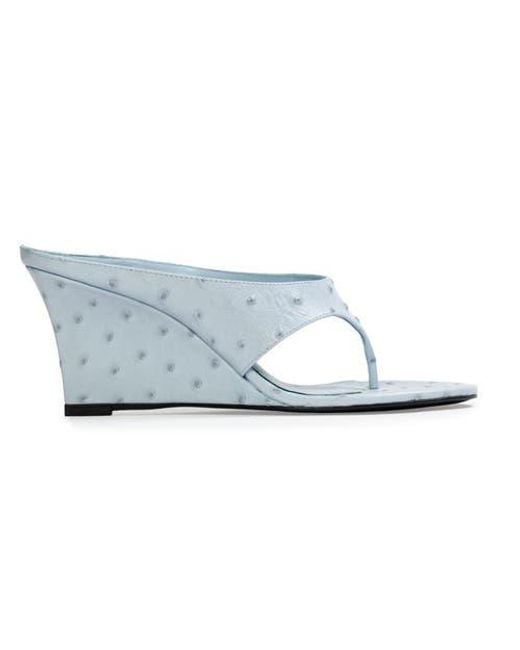 Black Suede Studio Blue Mac 70 Wedge