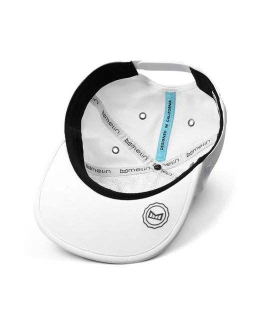 Melin White Eagle Hydro 6-Panel Snapback Ball Cap for men