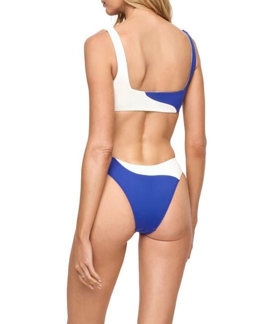 LSPACE Blue Rami Bikini Bottoms