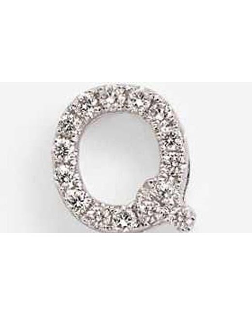 Bony Levy Metallic Single Initial Earring