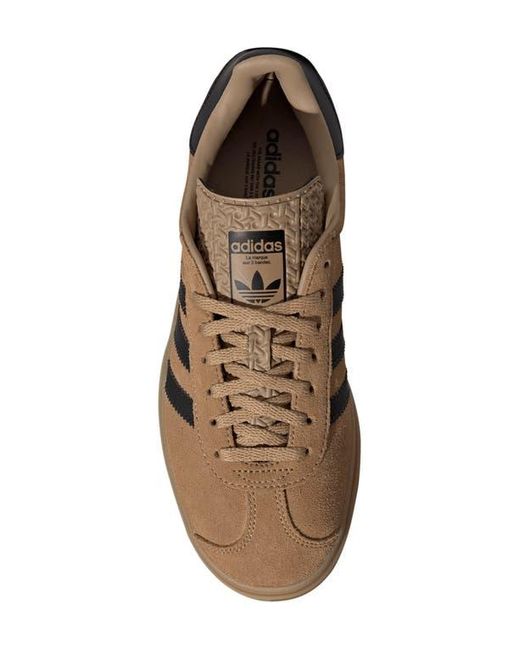 Adidas Brown Gazelle Bold Platform Sneaker