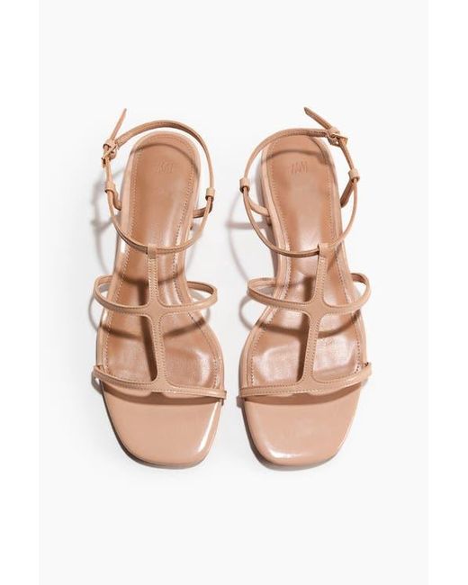 H&M Natural Strappy Sandals