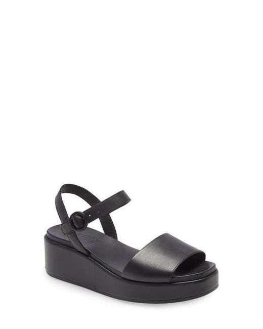 Camper Women's Black Misia Platform Wedge Sandal