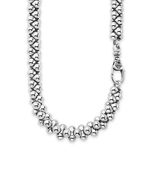 Lagos Metallic Caviar Bubbly Beaded Necklace