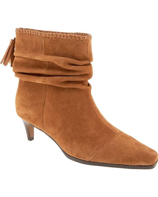 Splendid Brown Jose Cap Toe Slouch Bootie