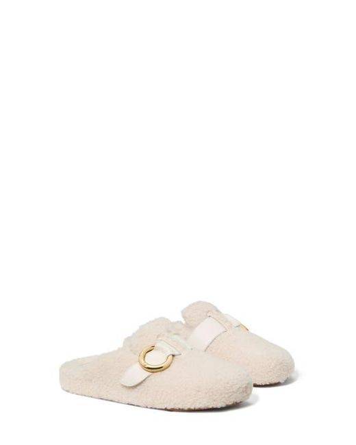 Kate Spade White Halo Genuine Shearling Clog