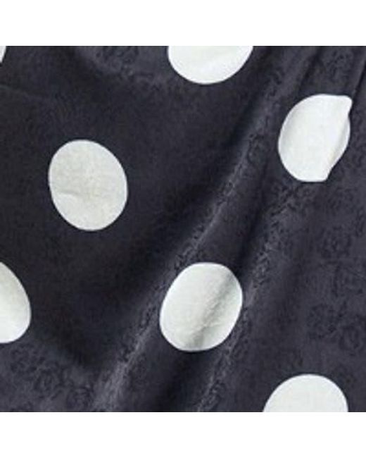 Oasis Blue Frill Detail Puff Sleeve Midi Dress