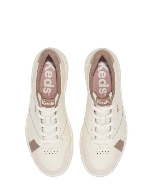 Keds The Court Leather Sneaker in White Lyst