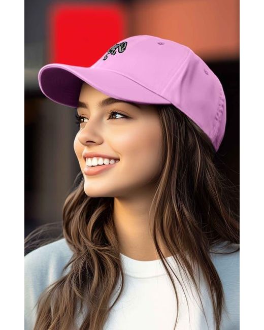 Alix Pink Fossil Embroidered Outdoor Hat for men
