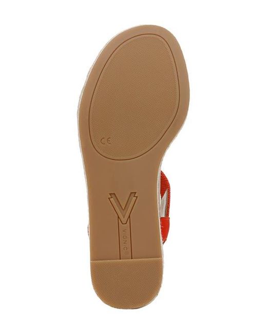 Vionic Red Calera Espadrille Wedge Sandal