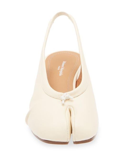 Maison Margiela Natural Tabi Slingback Pump