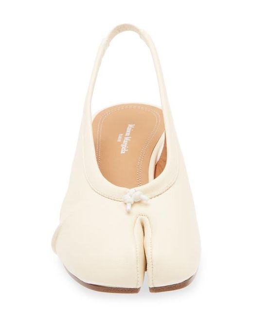 Maison Margiela Natural Tabi Slingback Pump