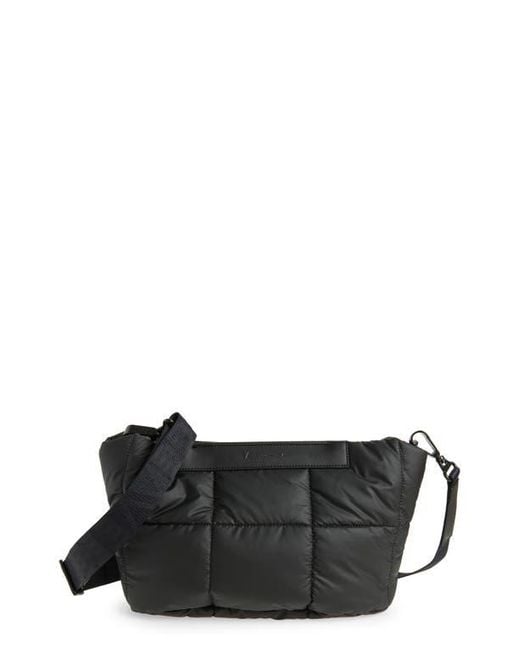 VEE COLLECTIVE Black Porter Basque Quilted Recycled Nylon Clutch