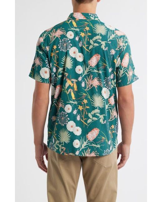 Roark Blue Bless Up Short Sleeve Button-Up Shirt for men