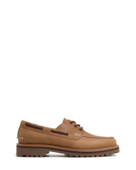 ALDO Brown Cedric Lugged Boat Shoe for men
