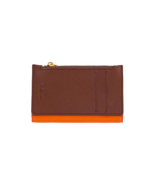 Esterah Brown Modular Leather Wallet